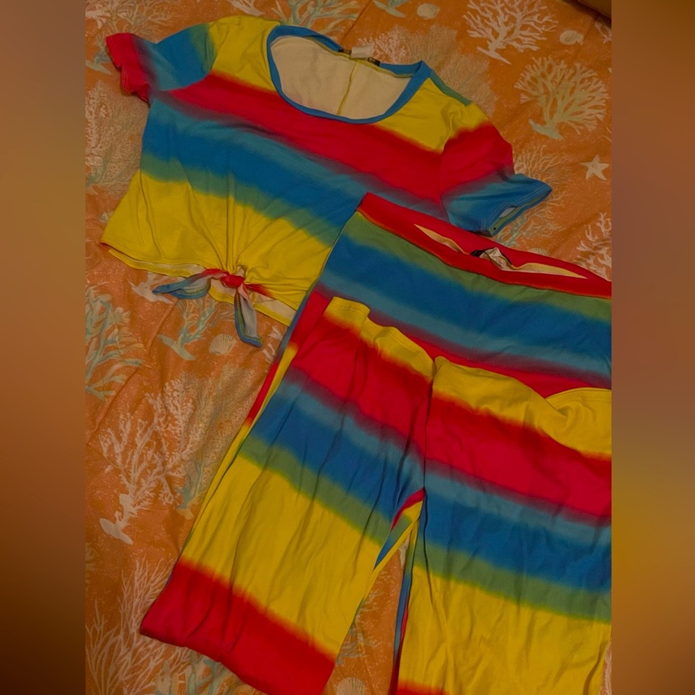 Ombre Co ord Flare Legs